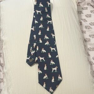 Navy Dog Pattern Tie